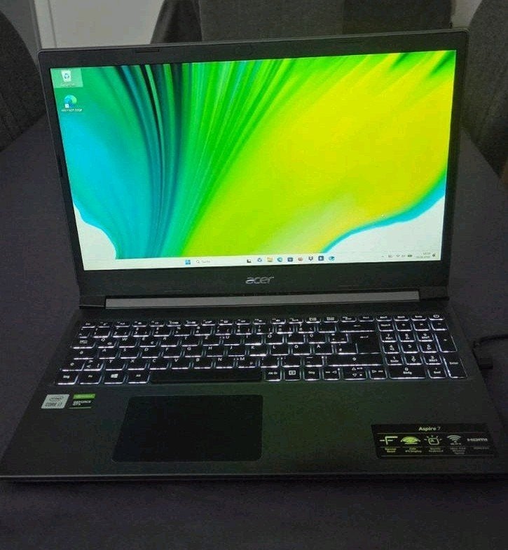 Acer Aspire 7 | i7, GTX 1650 Ti, 16GB, 1TB SSD | OP 1100€, Ophalen, Gebruikt, Gaming, SSD