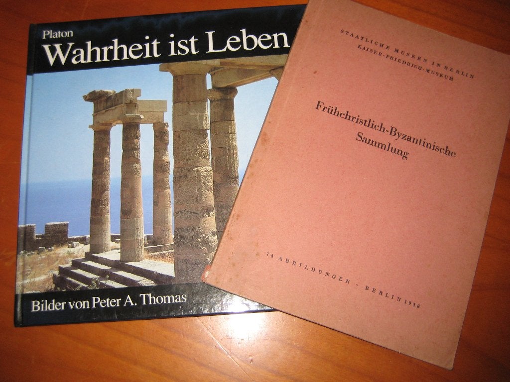 Platon: Wahrheit ist Leben + Oud boek: Frühchristlich-, Ophalen of Verzenden, Zo goed als nieuw