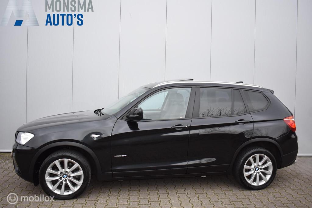 BMW X3 xDrive35i High Exe Sapphirschwarz Pano Leder Sportsto, Auto's, Automaat, Gebruikt, Zwart, Zwart