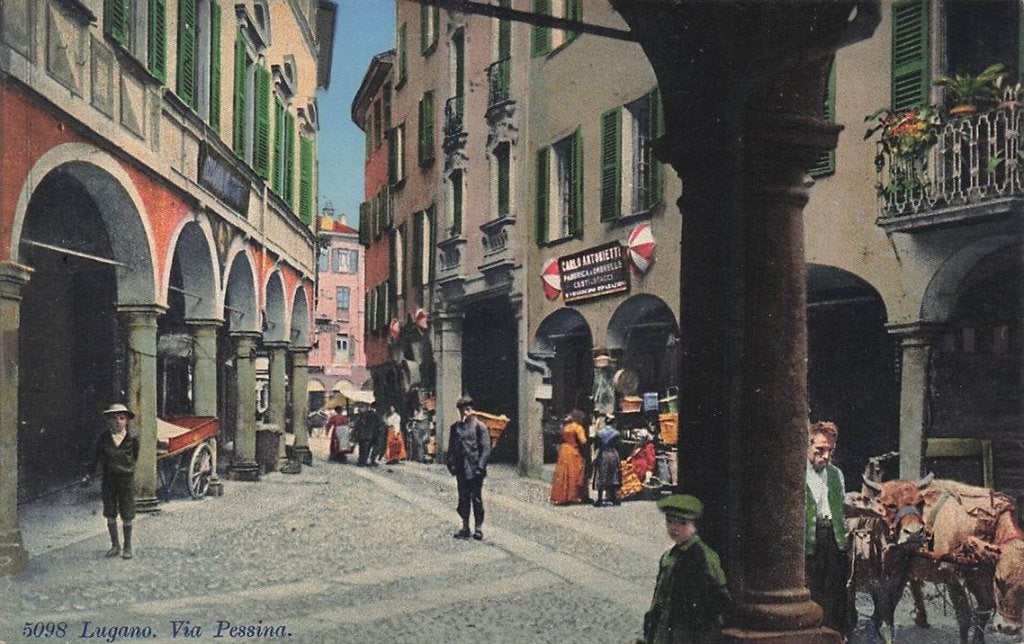 702-478-049 Lugano Via Pessina, Verzenden, Voor 1920, Overig Europa