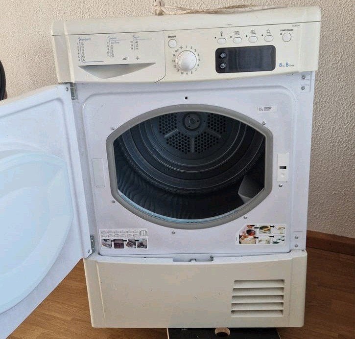 Indesit IDCE G45 Condensdroger - Gebruikt, Ophalen, 6 tot 8 kg, Gebruikt, Voorlader