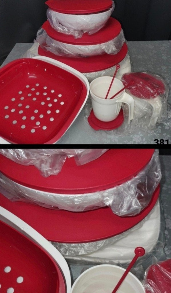 Tupperware Allegra Setten (Zie omschrijving), Huis en Inrichting, Met bestek, Overige kleuren, Overige typen, Nieuw