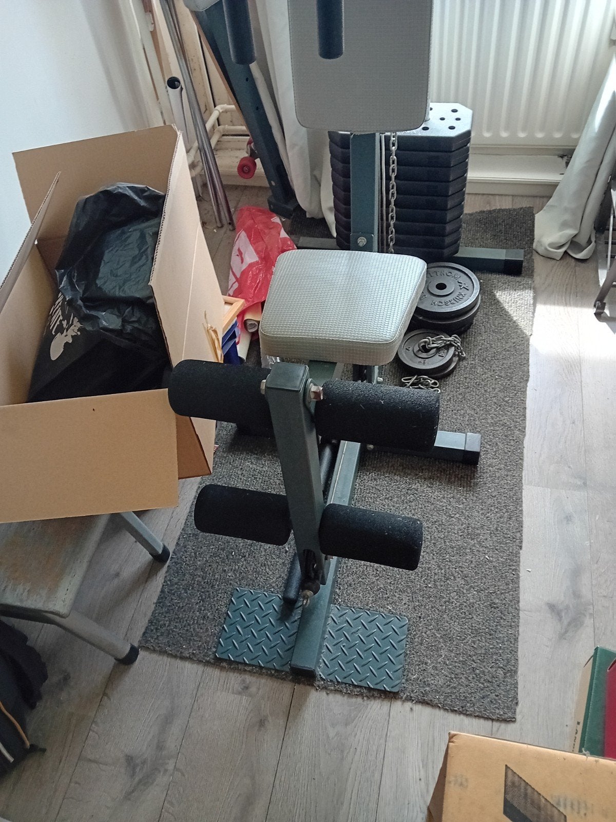Krachtstation / Homegym met gewichten, Ophalen