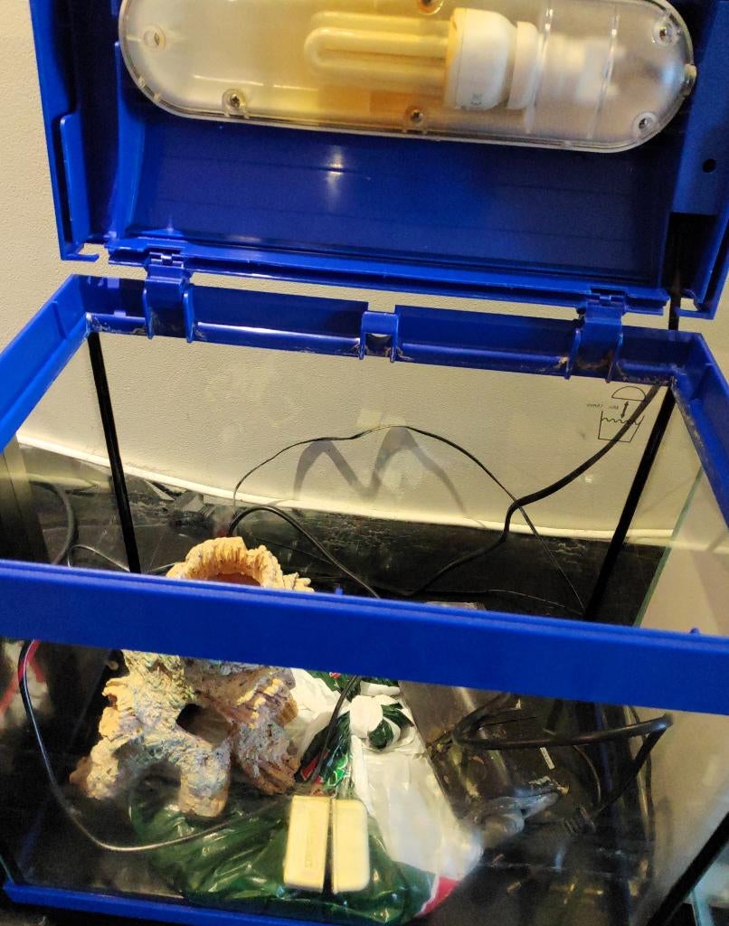 SuperFish Aqua 20 Junior Aquarium Xtra Exclusief Donkerblauw, Ophalen, Gebruikt, Leeg aquarium