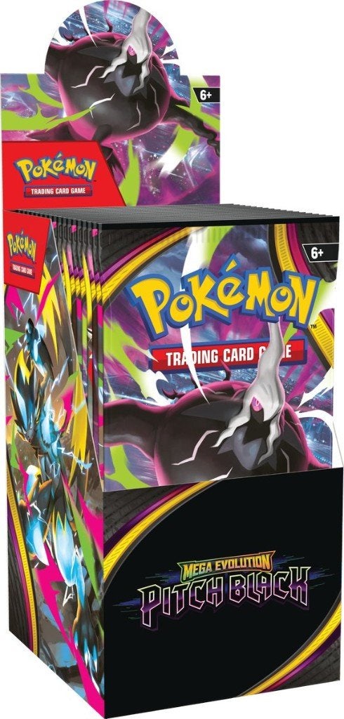 Pokémon Pitch Black Half Booster Box 18 Packs, Ophalen of Verzenden, Nieuw, Boosterbox, Foil