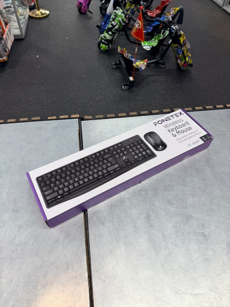 FONETEX Wireless Keyboard & Mouse | NIEUW | €19,99, Computers en Software, ., Nieuw, Ophalen of Verzenden, Draadloos