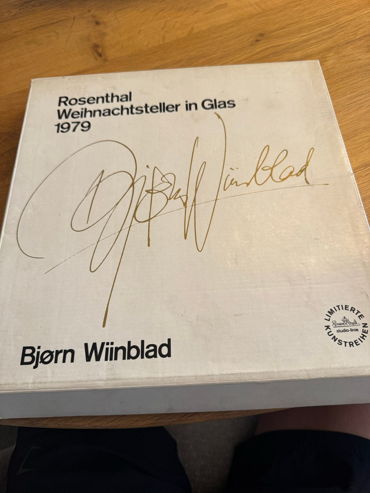 Rosenthal Kerstplaat 1979 - Bjørn Wiinblad - Glas, Ophalen