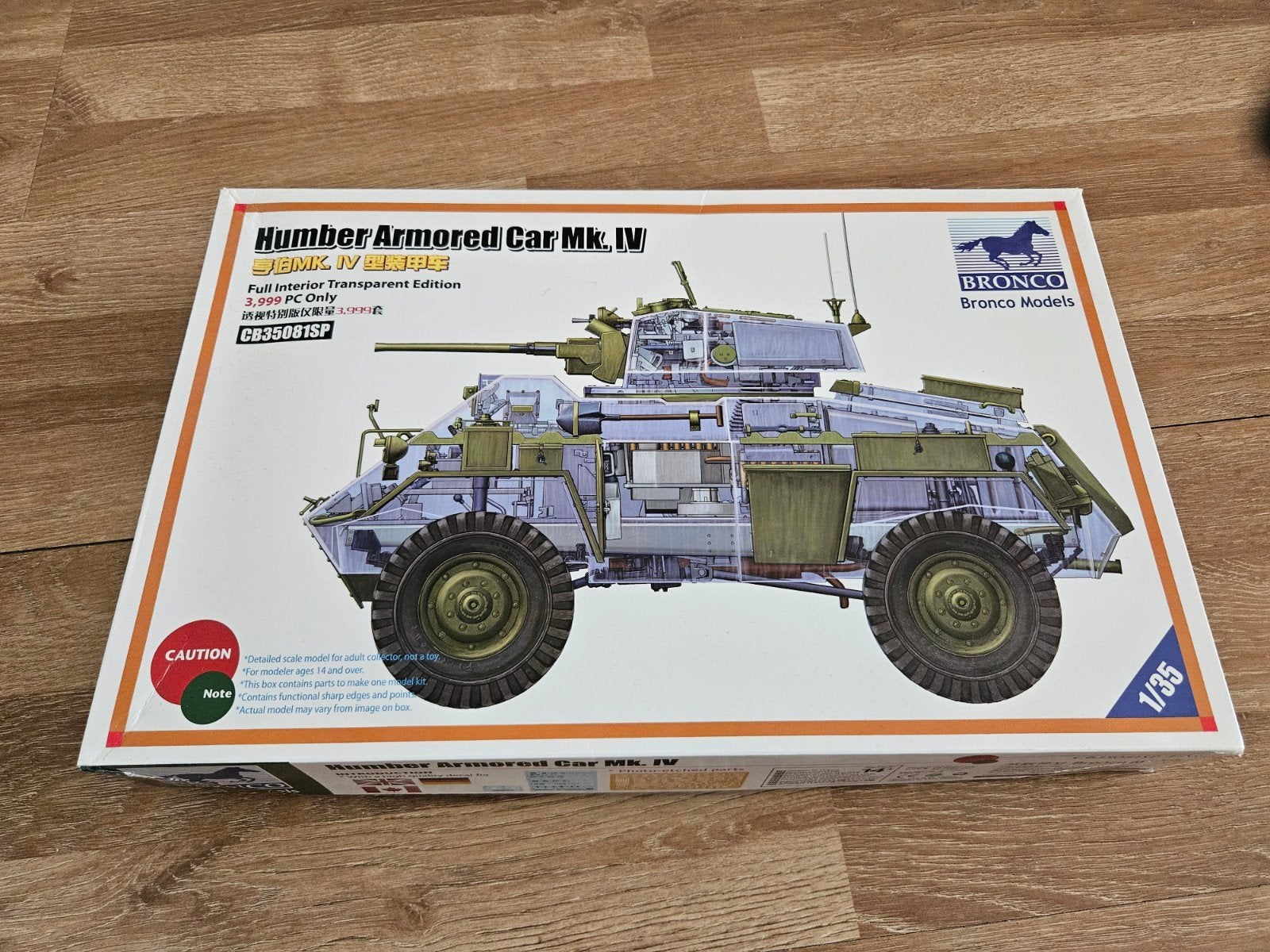 Bronco CB35081CP Humber Armoured Car mk. IV 1/35, Overige merken, 1:32 tot 1:50, Nieuw, Ophalen of Verzenden