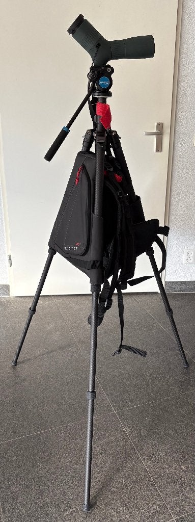 Swarovski ATC 17-40x56, carbon statief, videopkop & tas, Audio, Tv en Foto, Optische apparatuur | Telescopen, Ophalen, Lenzentelescoop (refractor)