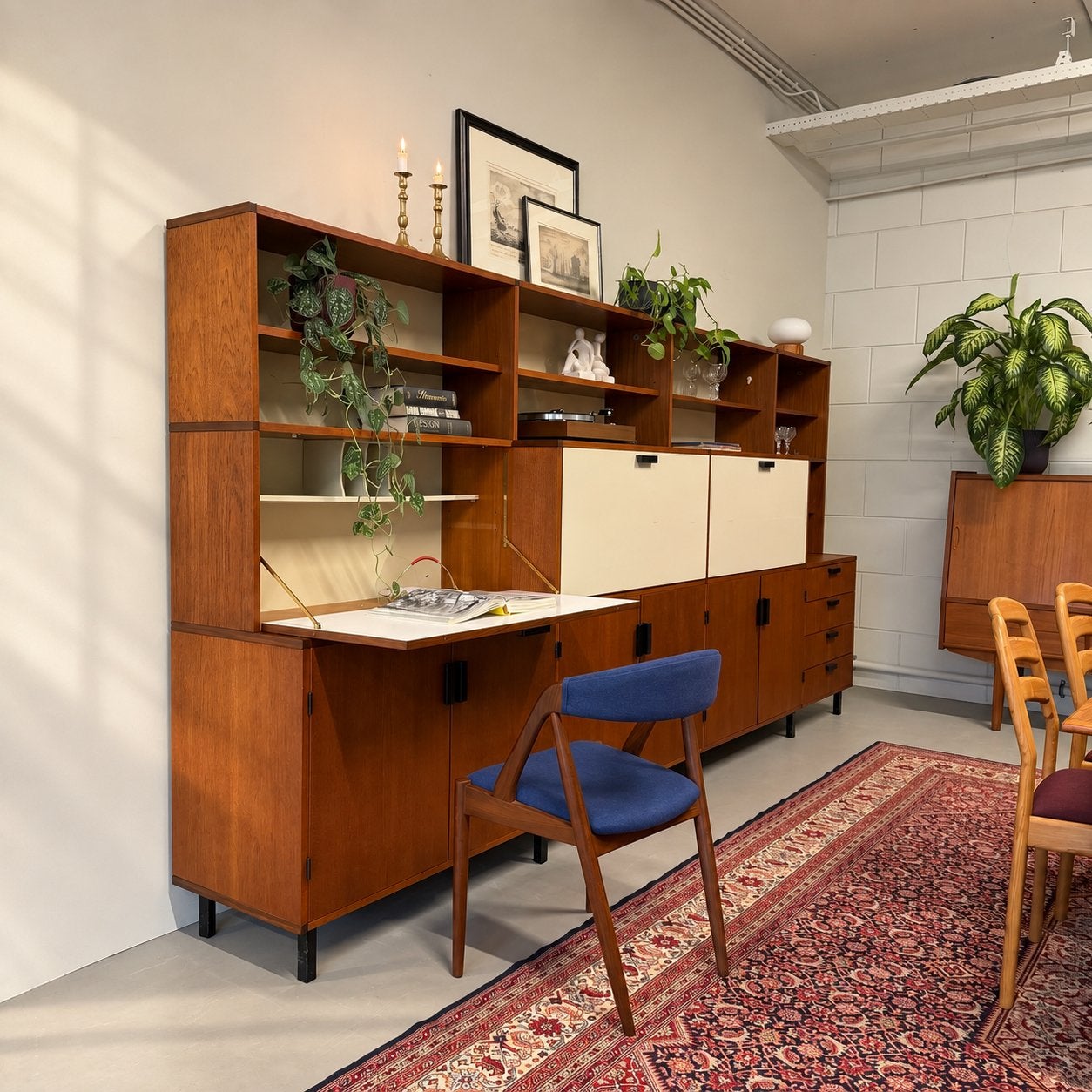 - Vintage wandmeubel •PASTOE• -, Gebruikt, ., 300 cm of meer, Ophalen of Verzenden