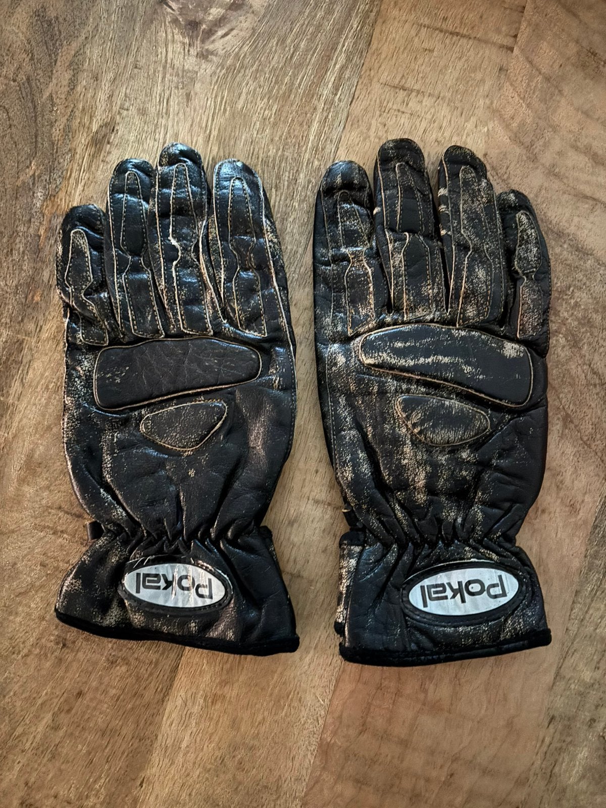 ZGAN Pokal leren motor handschoenen XXL vintage look bruin., Ophalen of Verzenden, Tweedehands, Heren, Handschoenen