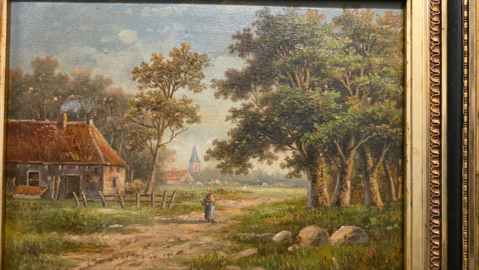 mooi antiek schilderij  H.Koekoek, Ophalen
