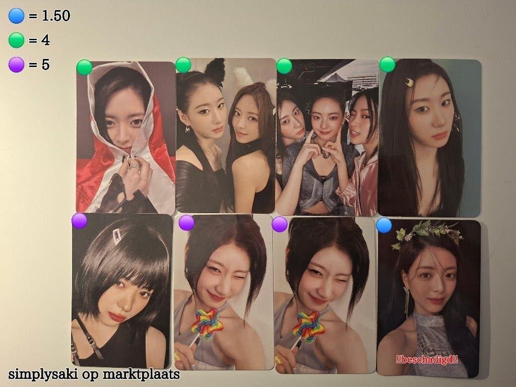 itzy kpop photocards, Ophalen of Verzenden, Zo goed als nieuw, Foto of Kaart