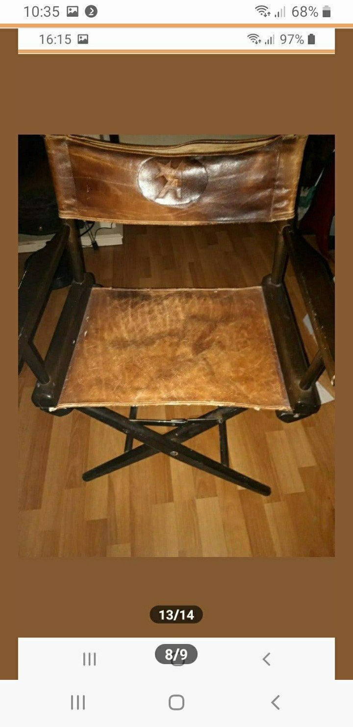 Vintage regisseurs stoel, Ophalen, Gebruikt, Eén