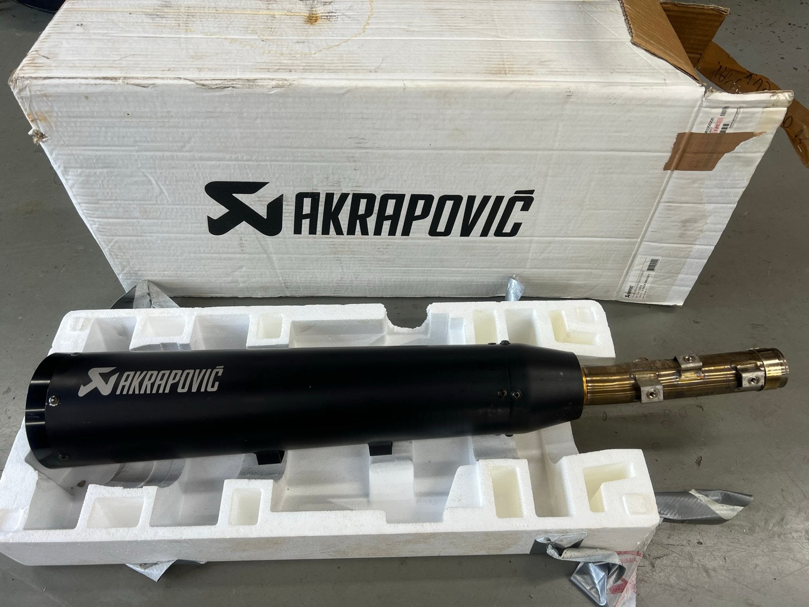 Akrapovic slip-on demper Yamaha XV 950(R), Scrambler, XVS 95, Ophalen of Verzenden, Gebruikt