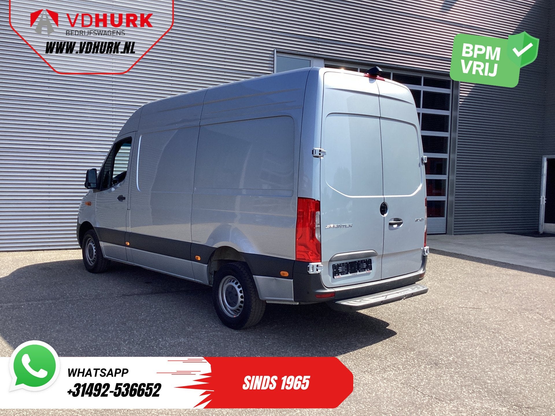 Mercedes-Benz Sprinter 317 CDI Aut. L2H2 LED/ Gev.Stoel/ Nav, Automaat, 4 cilinders, 2000 kg, Bedrijf