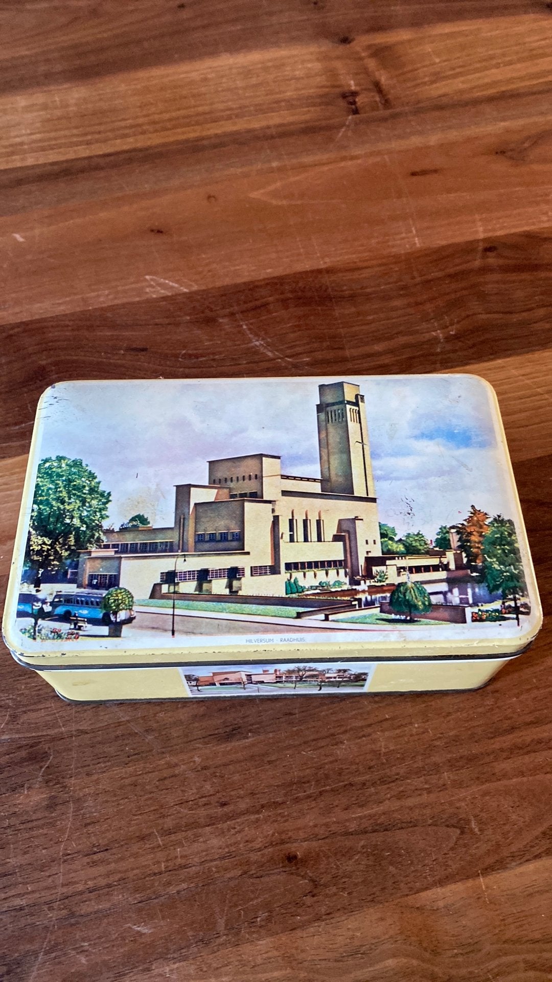 Blik Hilversum Dudok Raadhuis, Ophalen of Verzenden, Gebruikt, Overige, Overige merken
