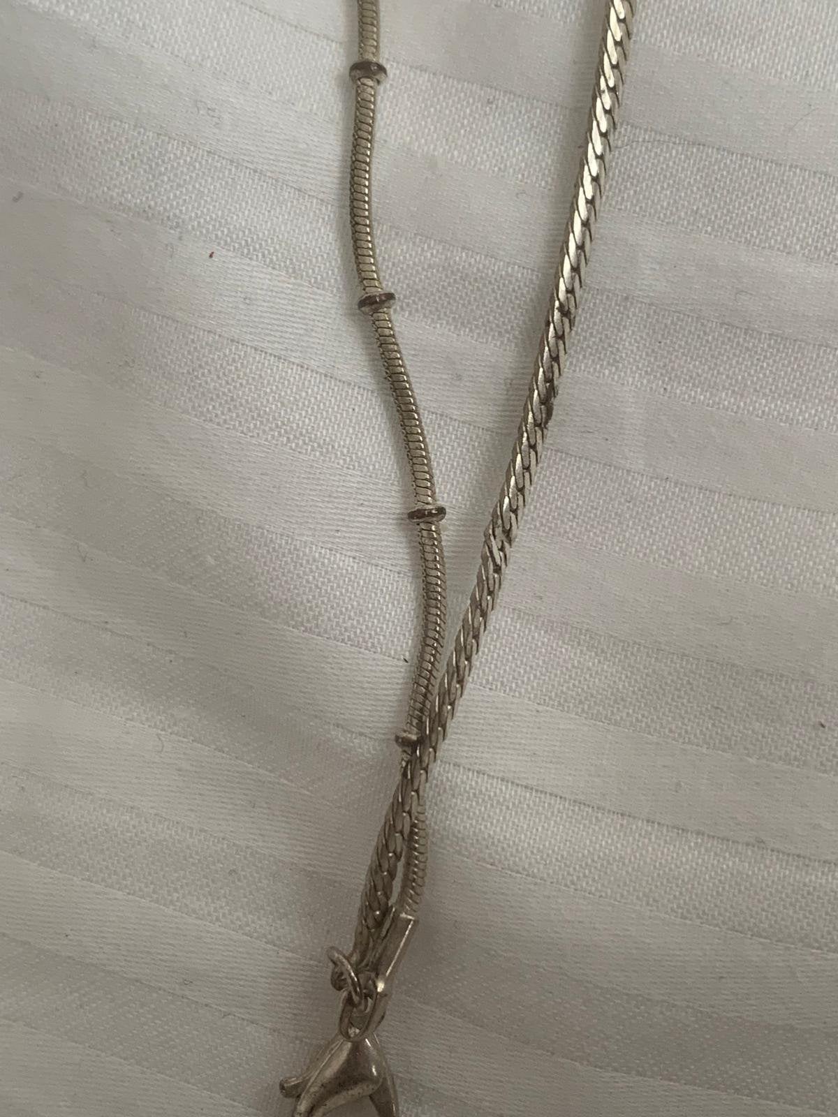 Zilver enkelbandje, Sieraden, Tassen en Uiterlijk, Kettingen, Ophalen of Verzenden, Gebruikt, Zilver, Zilver