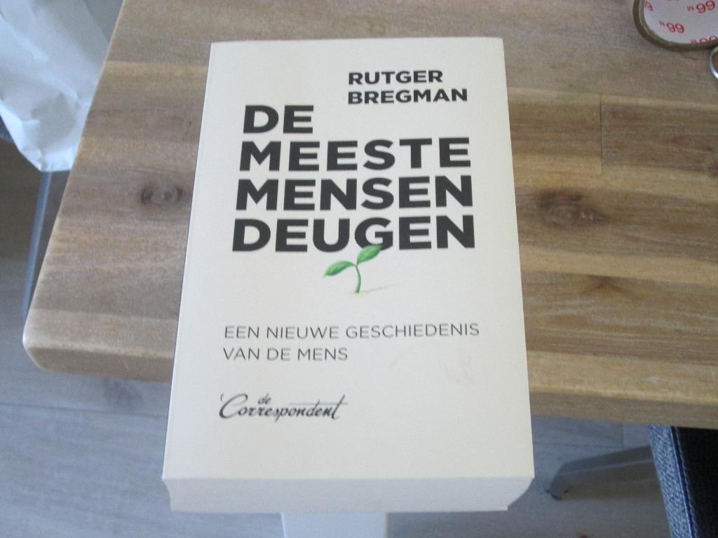 Rutger Bregman de meeste mensen deugen, Boeken, Ophalen of Verzenden, Zo goed als nieuw