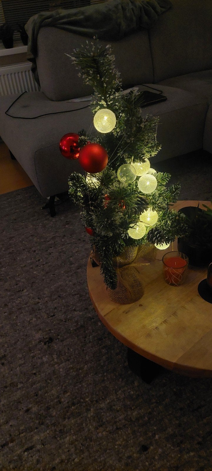 kunst  kerstboom. Met verlichting  GRATIS, Ophalen of Verzenden