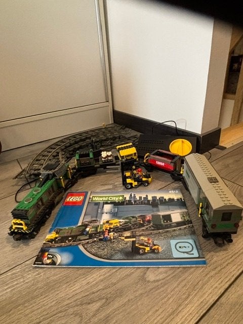 Lego 4512 9volts goederentrein, Compleet, Lego, Ophalen of Verzenden, Complete set