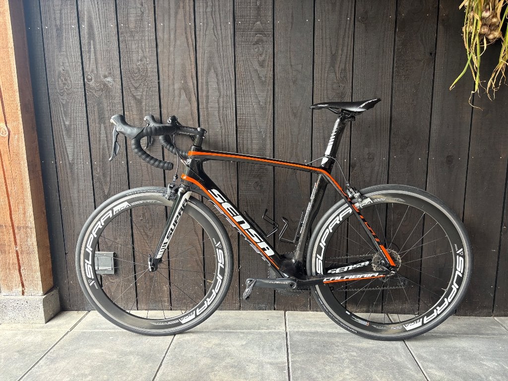 Sensa Calabria Ultegra Carbon met Supra RCA55 Elite wielen, Carbon, Heren, Zo goed als nieuw, Meer dan 20 versnellingen