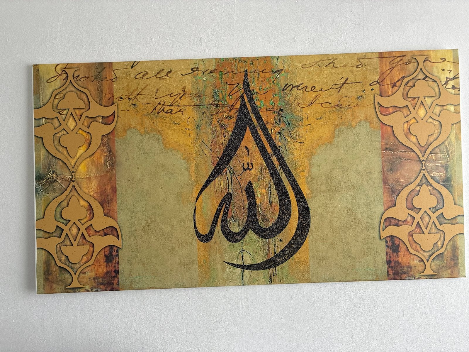 Schilderij met Arabische Kalligrafie, Ophalen of Verzenden