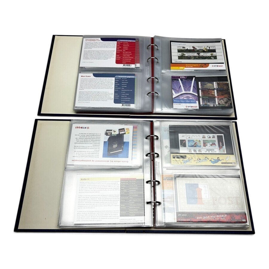 Lot mappen met enveloppen, postzegelmappen en muntjes, Ophalen of Verzenden, Nederland