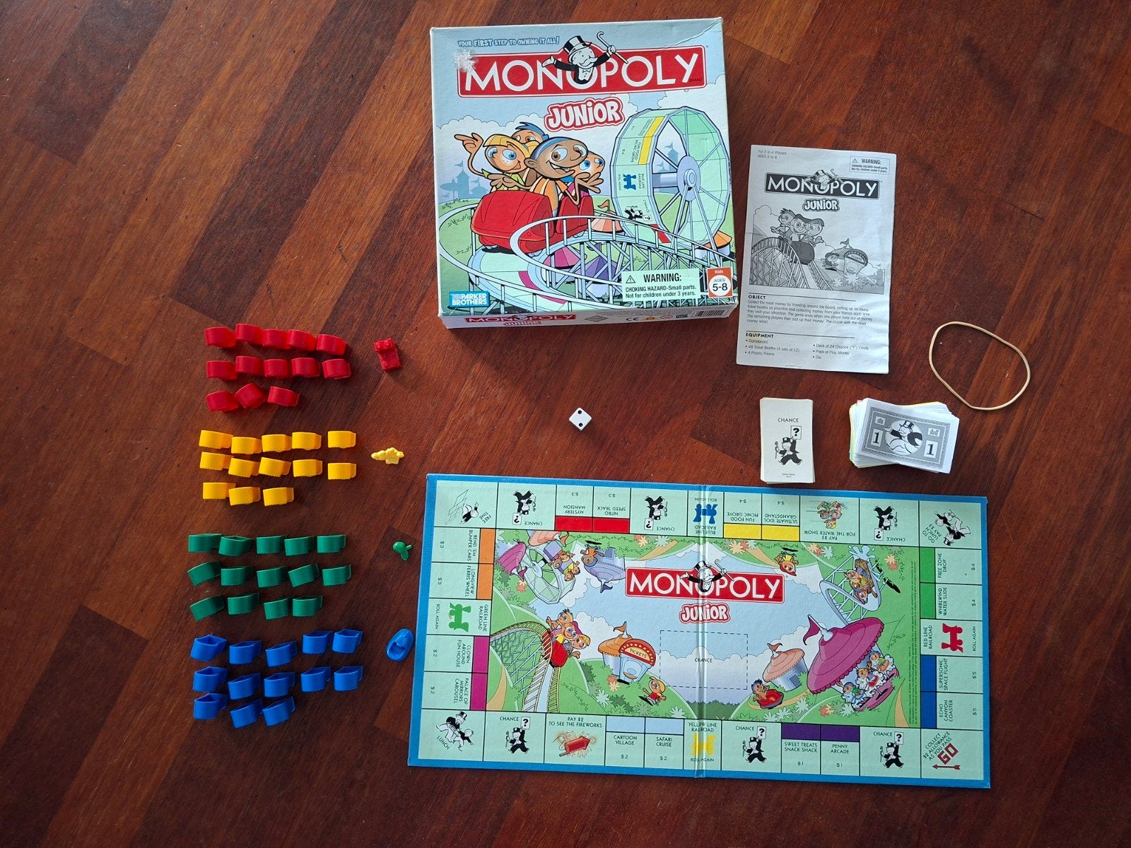 Vintage Monopoly junior amusement park - English edition, Een of twee spelers, Ophalen of Verzenden, Gebruikt, Parker Brothers