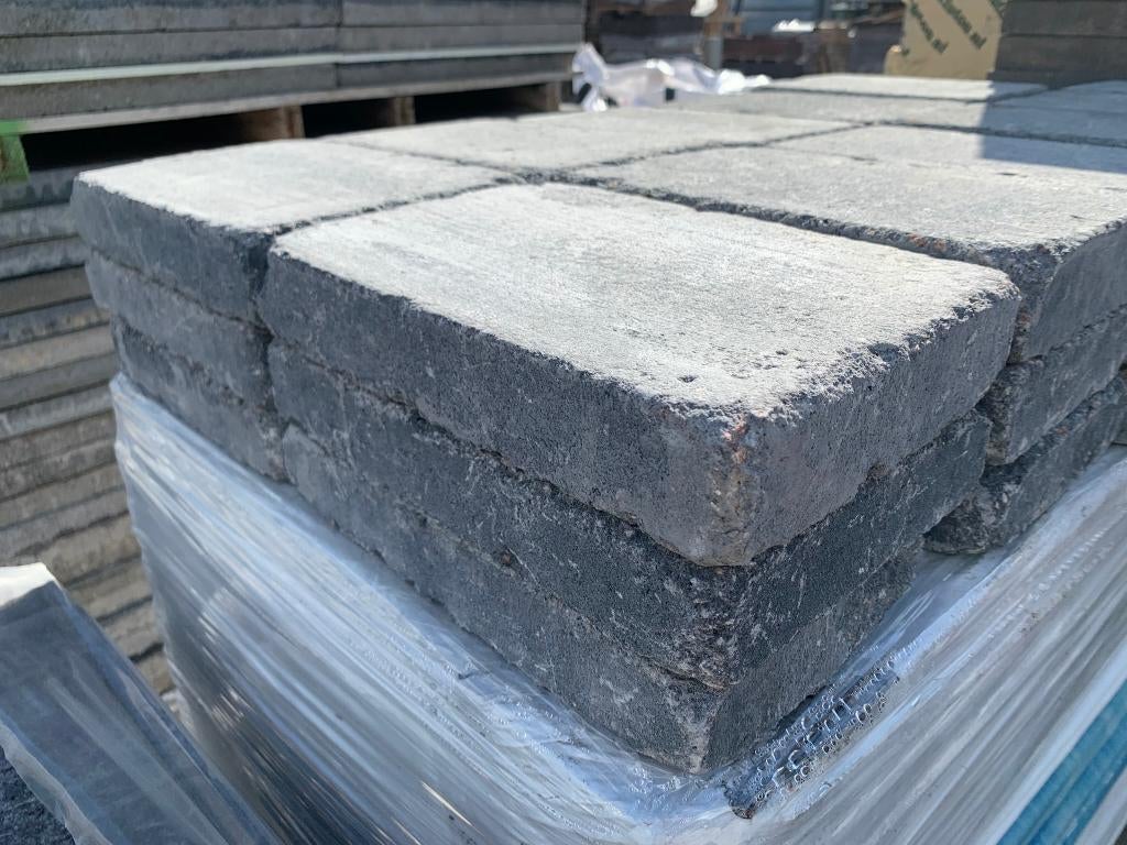 Trommelsteen 20x30x5 cm Abbeystone Grijs/Zwart - J&W 18, Ophalen, Nieuw, 10 m² of meer, Nvt