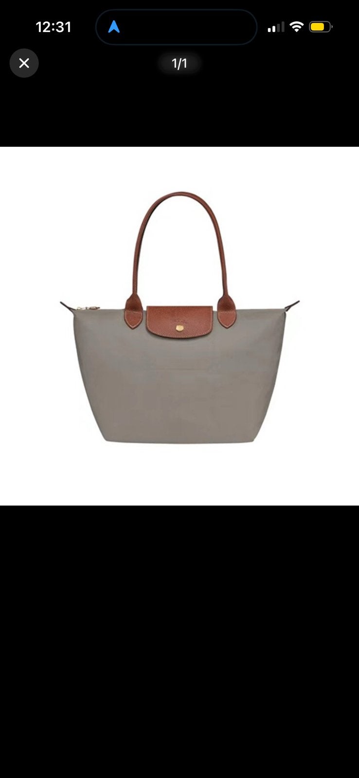 Gloed nieuw exhte longchamp tas L, Sieraden, Tassen en Uiterlijk, Ophalen of Verzenden, Zo goed als nieuw, Zwart, Handtas