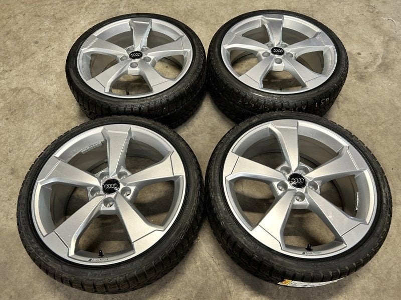 19 inch originele rotor velgen + winterbanden Audi A3 S3, 19 inch, -, -, Banden en Velgen