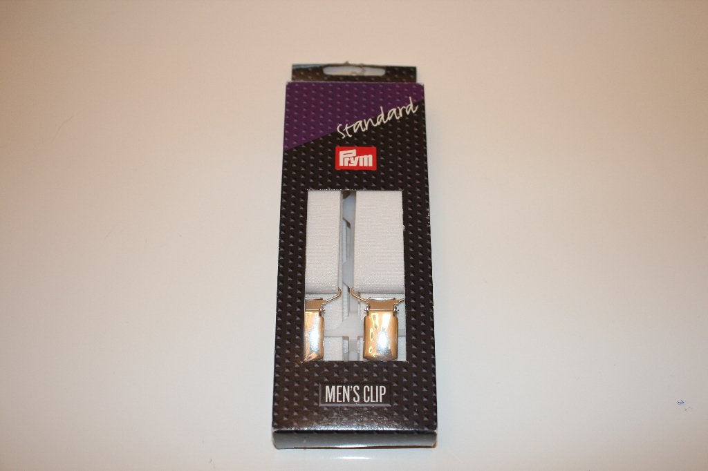Prym Men's Clip standaard, bretels - wit #3560, Ophalen of Verzenden, Nieuw, Overige typen