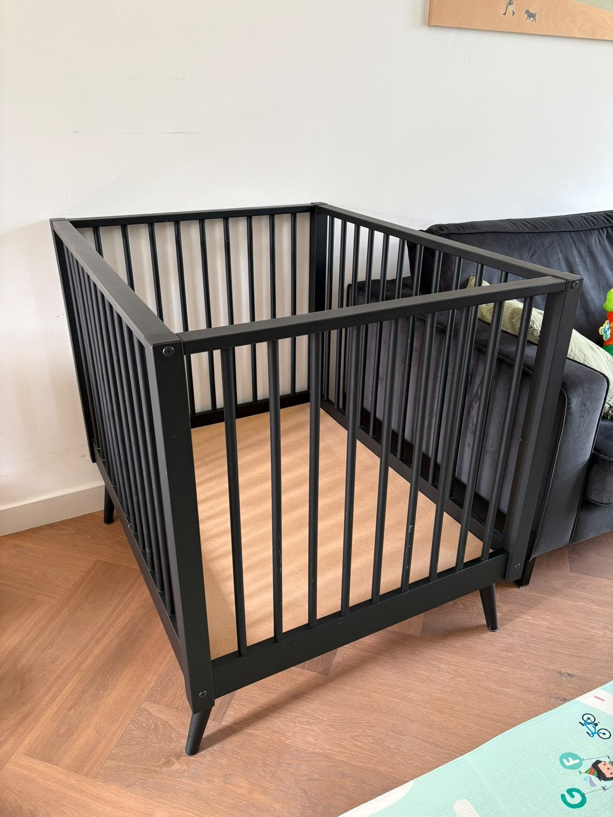 Europe baby kinderbox zwart, Ophalen, Gebruikt, Vierkant