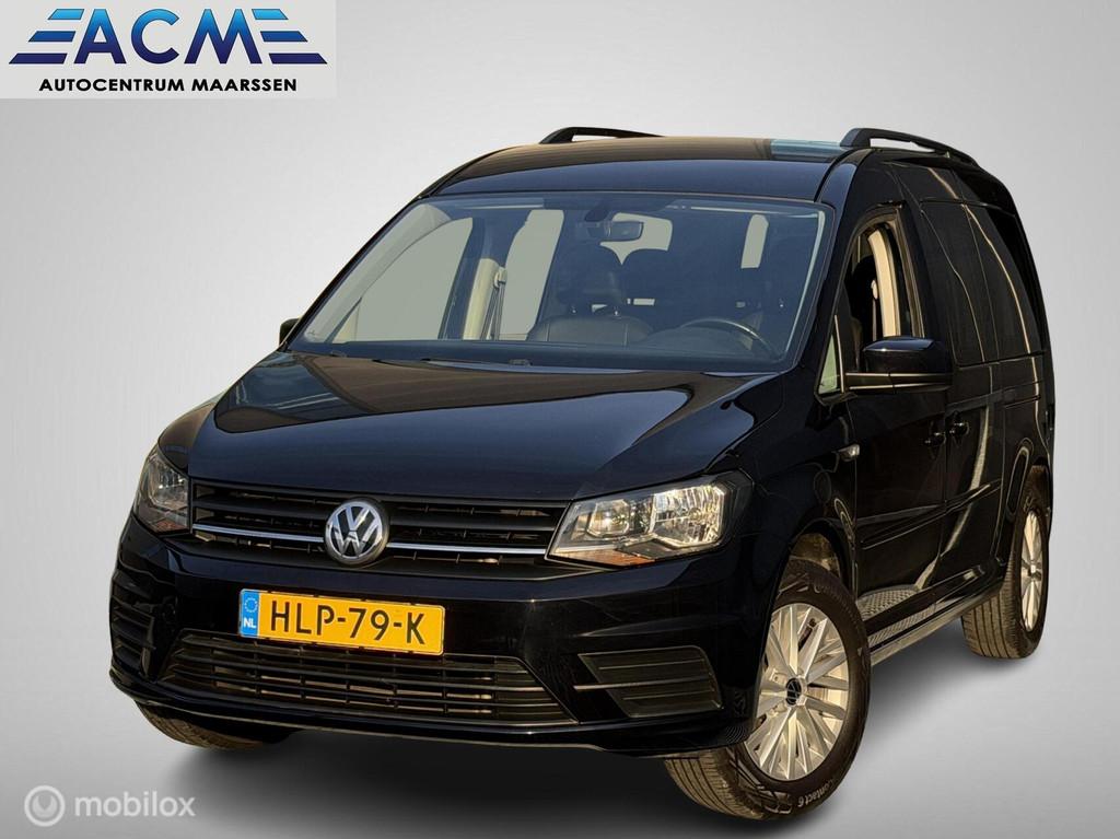 VW Caddy flexramp Automaat Rolstoel uitv. en 5 persoons, Auto's, Automaat, Gebruikt, Zwart, 1395 cc