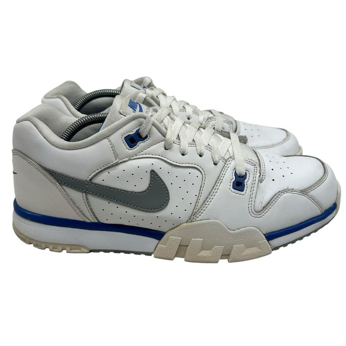 Nike Cross Trainer Low Heren Sneakers Maat 44 Wit/Blauw, Ophalen of Verzenden, Gedragen, Wit, Sneakers of Gympen