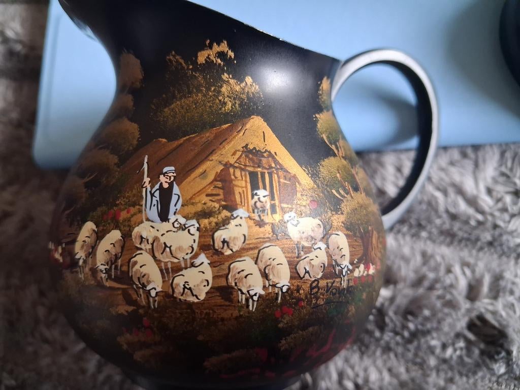 Tinnen suiker en roomkannetje, Ophalen of Verzenden