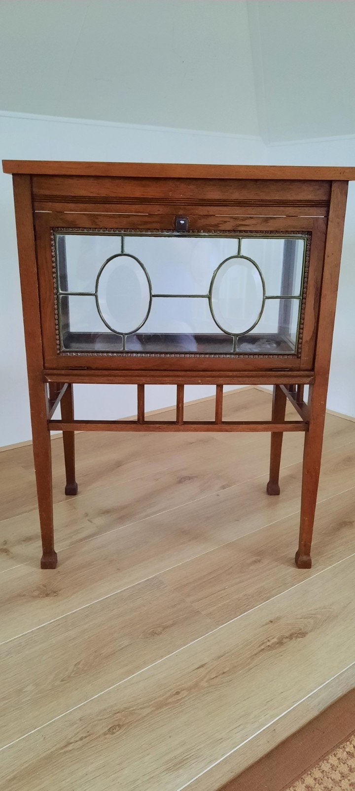 Theekastje met dienblad, Huis en Inrichting, Tafels | Sidetables, Ophalen, 25 tot 50 cm, Rechthoekig, Glas