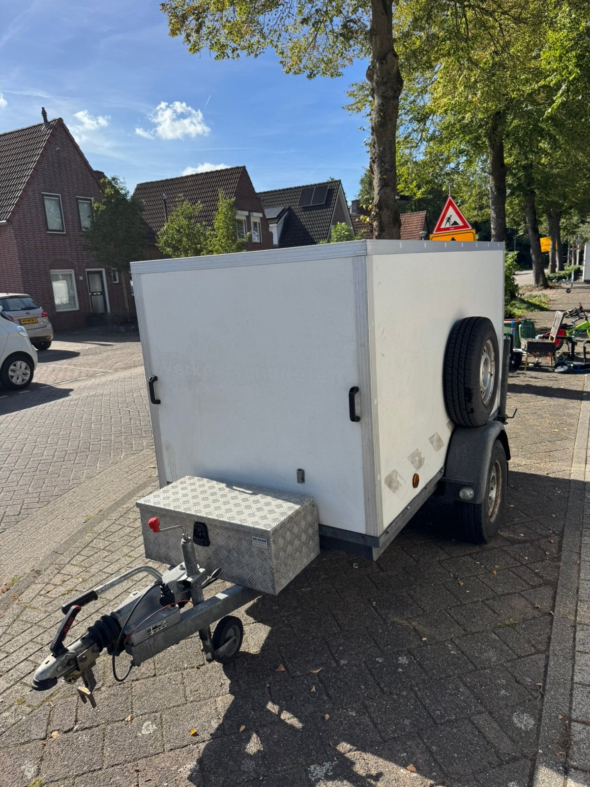 Unieke gesloten Theo Stet aanhanger (Ex-Politie)250x128x125, Ophalen, Gebruikt
