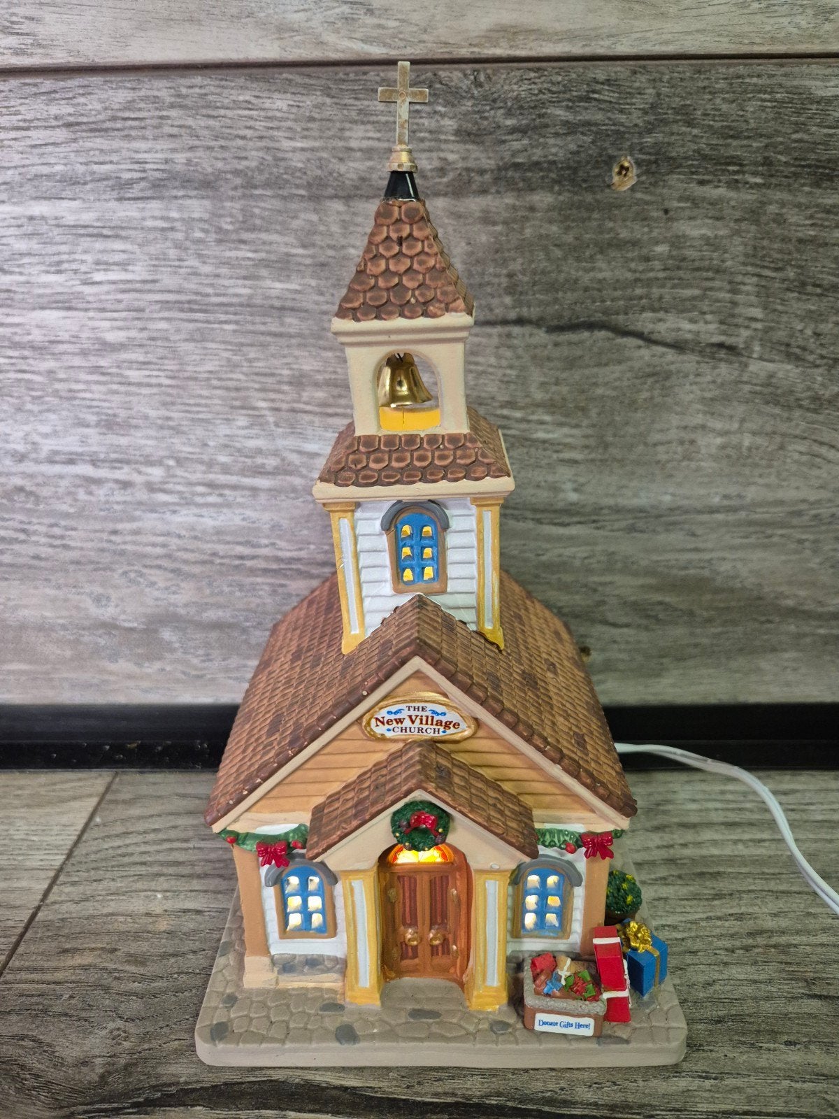 lemax New Village church verlicht originele doos kerstdorp, Diversen, Ophalen of Verzenden, Zo goed als nieuw