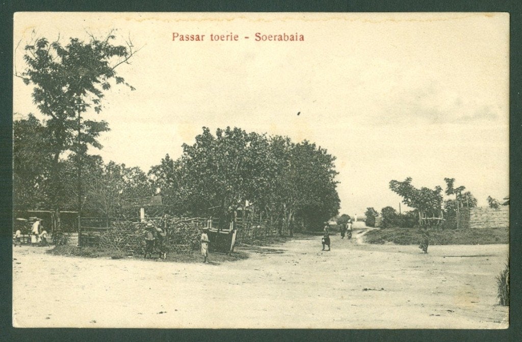 AK Nederlands Indie Soerabaia Passar Toerie 1912, Verzamelen, Ophalen of Verzenden, Voor 1920, Gelopen, Gelderland