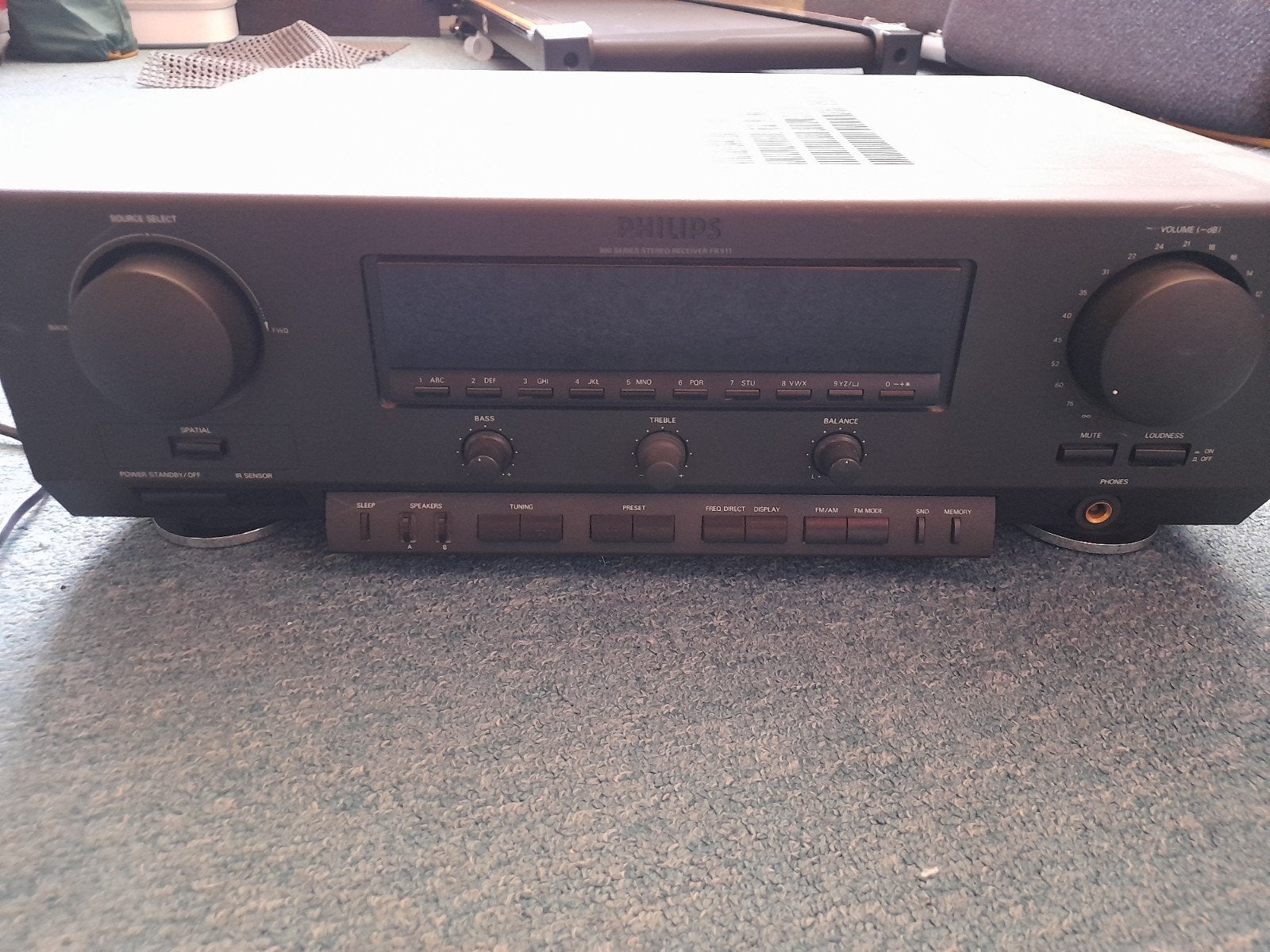 Philips FR 911 Versterker Goede staat met afstandsbediening, Overige merken, Gebruikt, Ophalen of Verzenden, 60 tot 120 watt