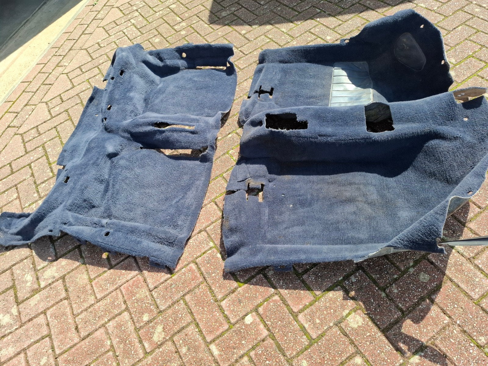 blauwe vloermat vw golf mk2, Auto-onderdelen, Interieur en Bekleding, Ophalen of Verzenden, Gebruikt, Volkswagen