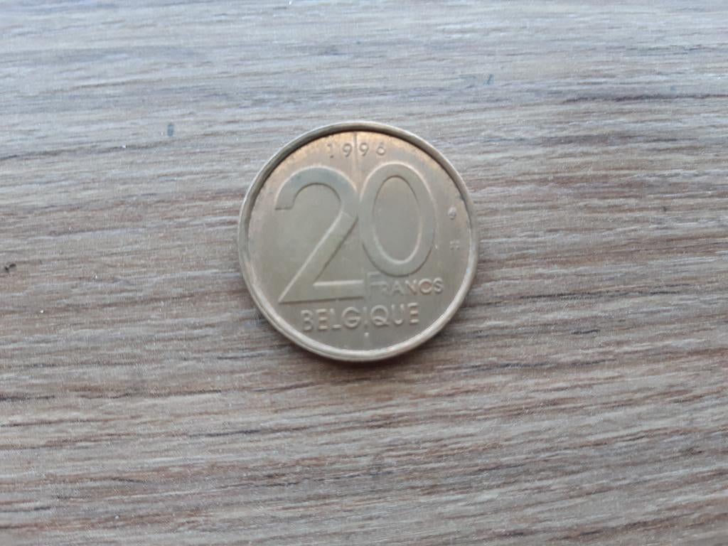20 francs Belgie 1996, Ophalen of Verzenden, Losse munt