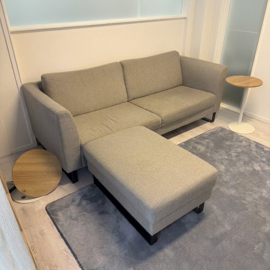 Comfortabele 2-zitsbank met chaise longue - Zo goed als nieu, Huis en Inrichting, Hoekbank, Driepersoons, 75 tot 100 cm, Ophalen of Verzenden