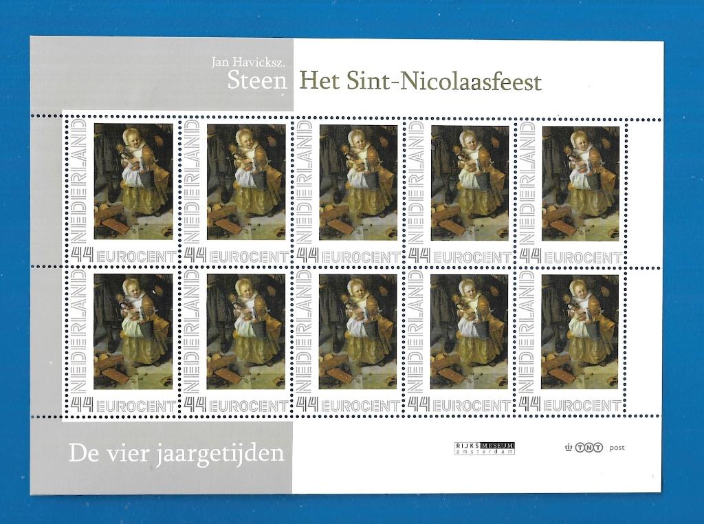 NVPH 2563 Af 6 - De Vier Jaargetijden - Sint Nicolaasfeest, Postzegels en Munten, Verzenden, Na 1940, Postfris