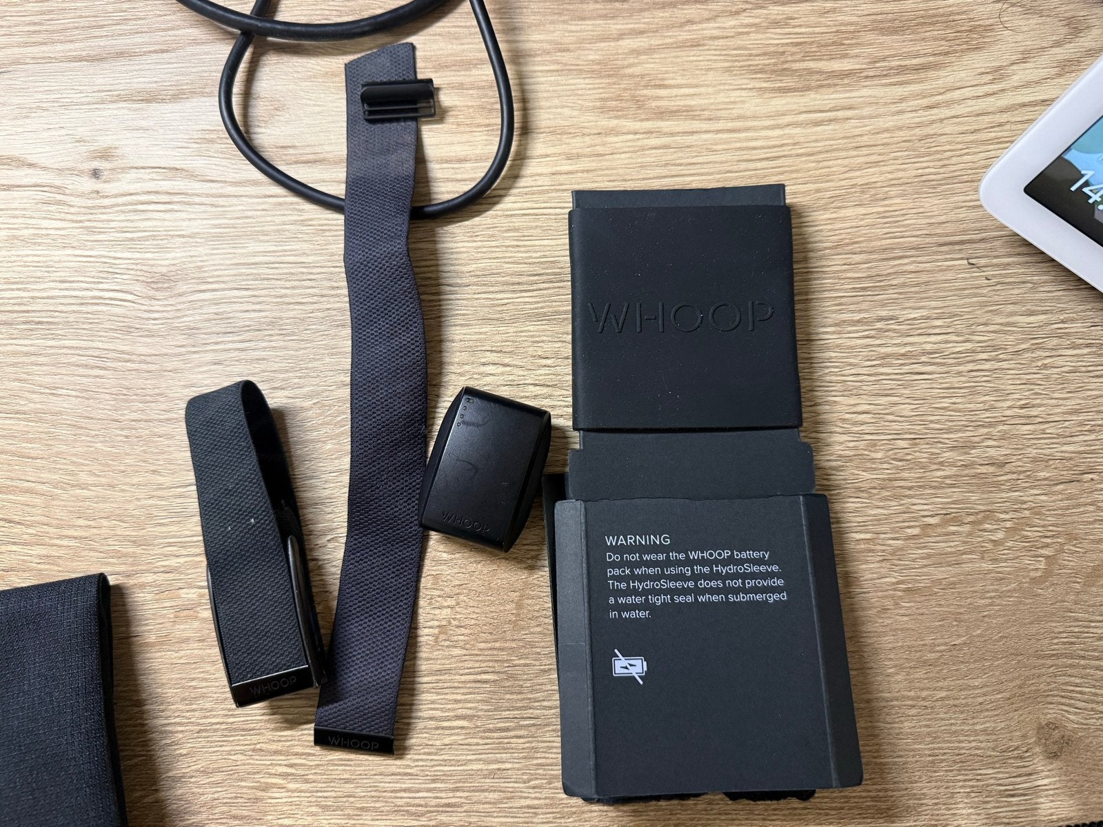 Whoop 3.0 met batterypack en banden, Ophalen of Verzenden, Gebruikt, Zwart, IOS
