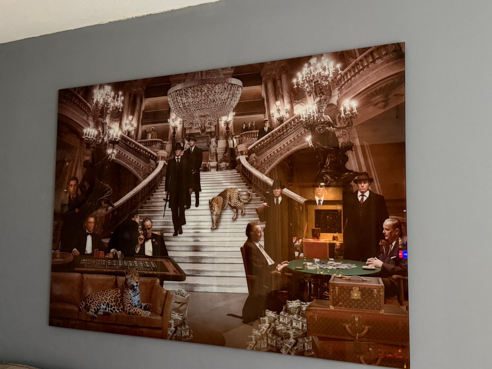 Mooi groot plexiglas schilderij van godfather, Ophalen of Verzenden