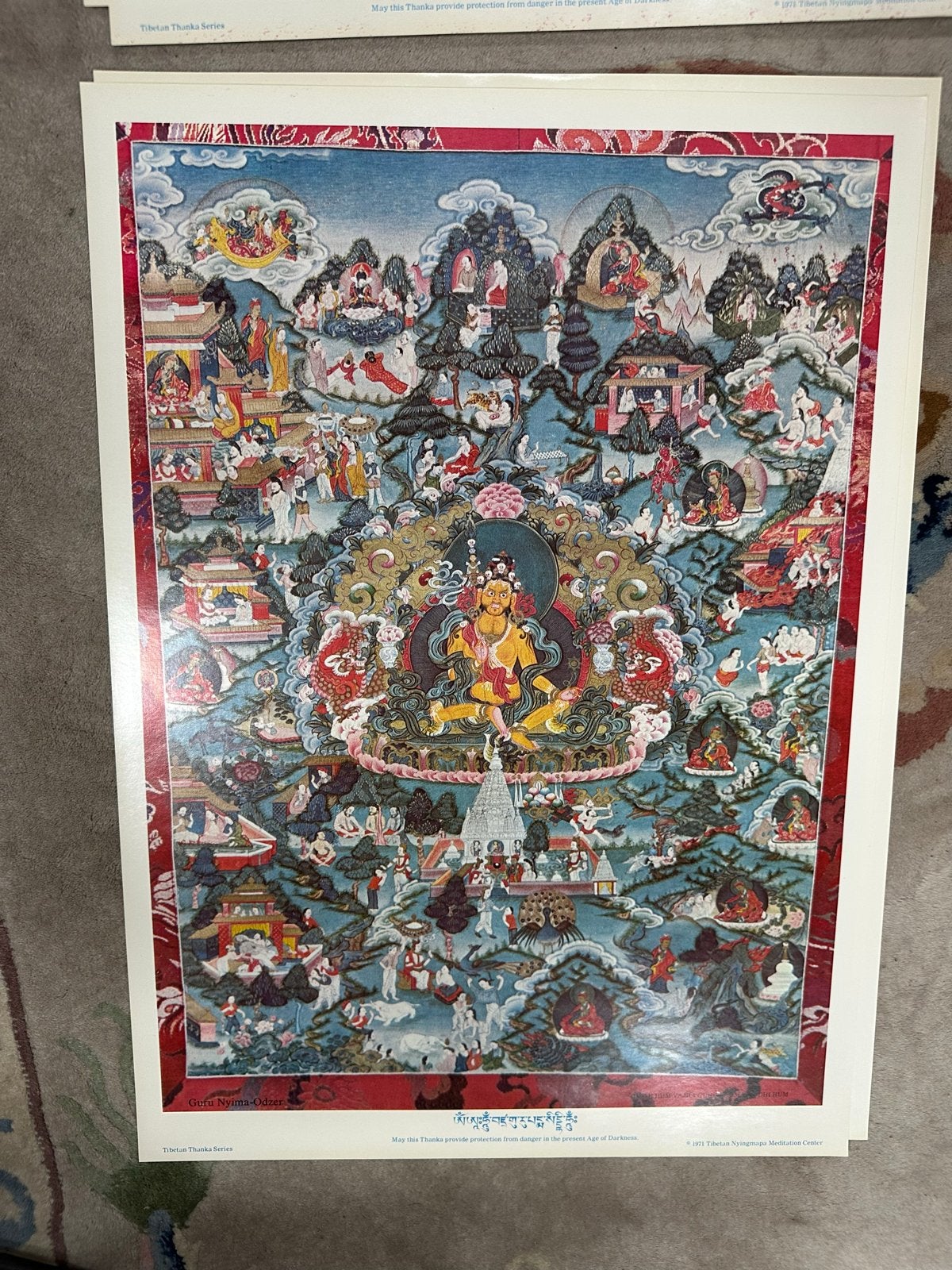 Set van 8 Tibetaanse Thangka en 5 Indiase Goden Prints, Tibet, Schilderij, Ophalen of Verzenden, Papier/karton