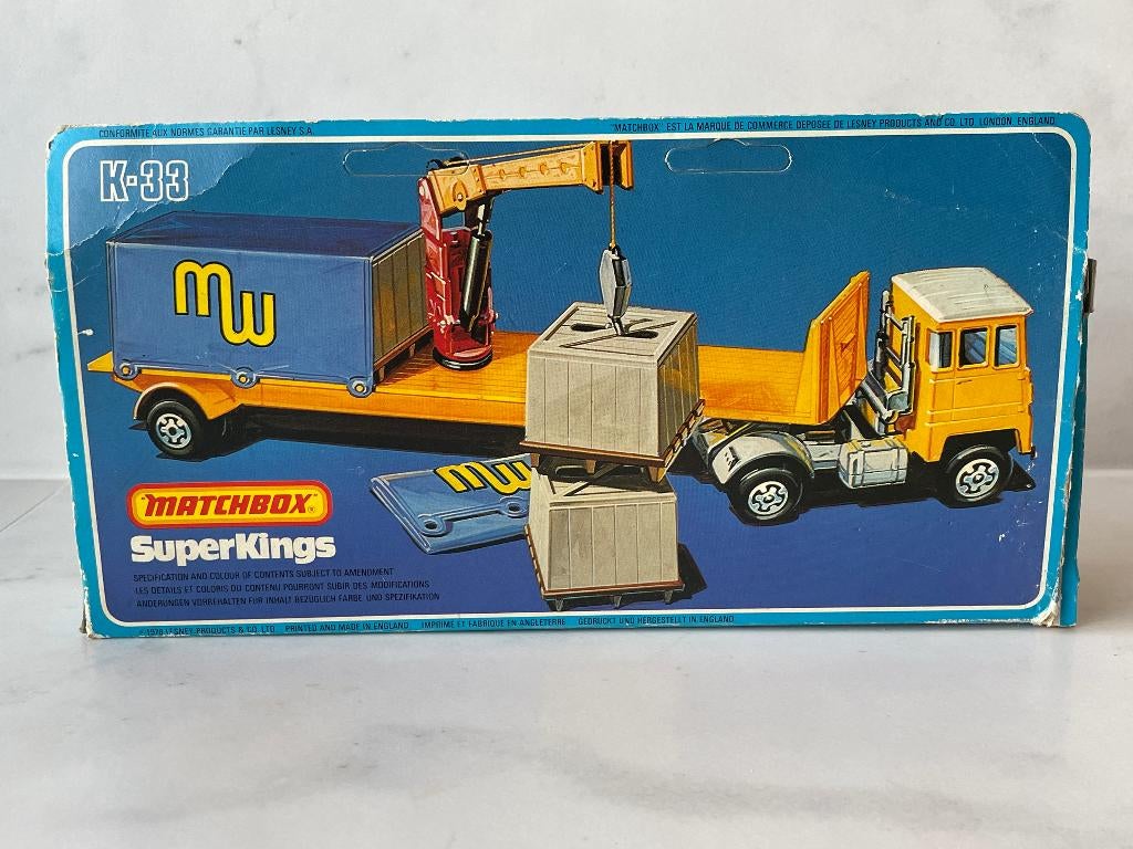 Zeldzaam: Matchbox K33 Cargo Hauler in doos, Ophalen of Verzenden